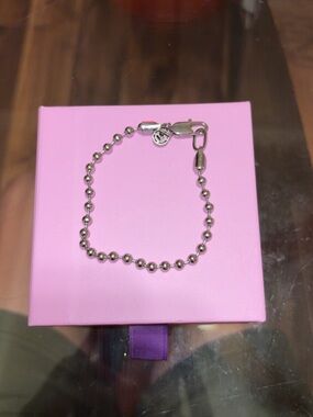 Polished Ball Chain Bracelet - Silver